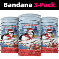 Personalised Puffin Iceland Christmas Neck Gaiter Merry Xmas Winter Vibes - Wonder Print Shop