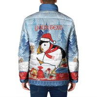 Personalised Puffin Iceland Christmas Padded Jacket Merry Xmas Winter Vibes - Wonder Print Shop