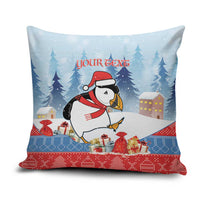 Personalised Puffin Iceland Christmas Pillow Cover Merry Xmas Winter Vibes - Wonder Print Shop