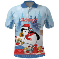 Personalised Puffin Iceland Christmas Polo Shirt Merry Xmas Winter Vibes - Wonder Print Shop