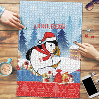 Personalised Puffin Iceland Christmas Puzzle Merry Xmas Winter Vibes - Wonder Print Shop