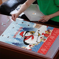 Personalised Puffin Iceland Christmas Puzzle Merry Xmas Winter Vibes - Wonder Print Shop