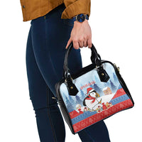 Personalised Puffin Iceland Christmas Shoulder Handbag Merry Xmas Winter Vibes - Wonder Print Shop