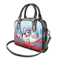 Personalised Puffin Iceland Christmas Shoulder Handbag Merry Xmas Winter Vibes - Wonder Print Shop