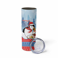 Personalised Puffin Iceland Christmas Skinny Tumbler Merry Xmas Winter Vibes - Wonder Print Shop