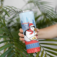 Personalised Puffin Iceland Christmas Skinny Tumbler Merry Xmas Winter Vibes - Wonder Print Shop