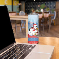 Personalised Puffin Iceland Christmas Skinny Tumbler Merry Xmas Winter Vibes - Wonder Print Shop