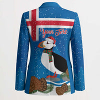 Personalised Iceland Christmas Blazer Puffin Santa Winter Flag Style - Wonder Print Shop