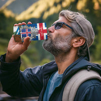 Personalised Iceland Christmas 4 in 1 Can Cooler Tumbler Puffin Santa Winter Flag Style - Wonder Print Shop