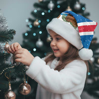 Personalised Iceland Christmas Santa Hat Puffin Santa Winter Flag Style - Wonder Print Shop