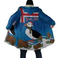 Personalised Iceland Christmas Cloak Puffin Santa Winter Flag Style - Wonder Print Shop