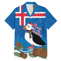 Personalised Iceland Christmas Family Matching Mermaid Dress and Hawaiian Shirt Puffin Santa Winter Flag Style - Wonder Print Shop