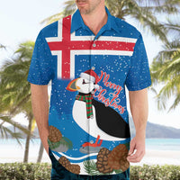 Personalised Iceland Christmas Hawaiian Shirt Puffin Santa Winter Flag Style - Wonder Print Shop