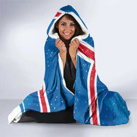 Personalised Iceland Christmas Hooded Blanket Puffin Santa Winter Flag Style - Wonder Print Shop