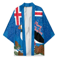 Personalised Iceland Christmas Kimono Puffin Santa Winter Flag Style - Wonder Print Shop