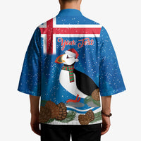 Personalised Iceland Christmas Kimono Puffin Santa Winter Flag Style - Wonder Print Shop