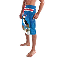 Personalised Iceland Christmas Lavalava Puffin Santa Winter Flag Style - Wonder Print Shop