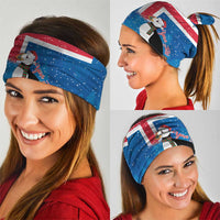 Personalised Iceland Christmas Neck Gaiter Puffin Santa Winter Flag Style - Wonder Print Shop