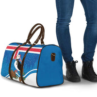 Personalised Iceland Christmas Travel Bag Puffin Santa Winter Flag Style - Wonder Print Shop