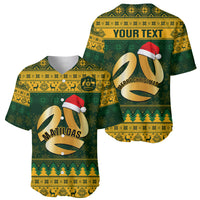 Personalised Australia Matildas Christmas Baseball Jersey Merry Xmas 2023 National Color - Wonder Print Shop