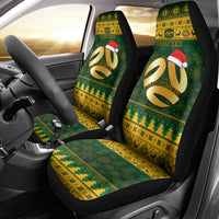 Personalised Australia Matildas Christmas Car Seat Cover Merry Xmas 2023 National Color - Wonder Print Shop
