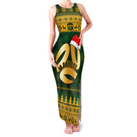 Personalised Australia Matildas Christmas Family Matching Tank Maxi Dress and Hawaiian Shirt Merry Xmas 2023 National Color - Wonder Print Shop