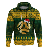 Personalised Australia Matildas Christmas Hoodie Merry Xmas 2023 National Color - Wonder Print Shop