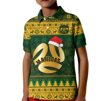Personalised Australia Matildas Christmas Kid Polo Shirt Merry Xmas 2023 National Color - Wonder Print Shop