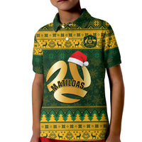 Personalised Australia Matildas Christmas Kid Polo Shirt Merry Xmas 2023 National Color - Wonder Print Shop