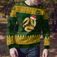 Personalised Australia Matildas Christmas Ugly Christmas Sweater Merry Xmas 2023 National Color - Wonder Print Shop