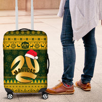 Australia Matildas Christmas Luggage Cover Merry Xmas 2023 National Color - Wonder Print Shop