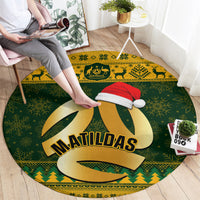personalised-australia-matildas-christmas-round-carpet-merry-xmas-2023-national-color