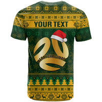 Personalised Australia Matildas Christmas T Shirt Merry Xmas 2023 National Color - Wonder Print Shop