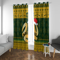 Australia Matildas Christmas Window Curtain Merry Xmas 2023 National Color - Wonder Print Shop