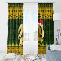 Australia Matildas Christmas Window Curtain Merry Xmas 2023 National Color - Wonder Print Shop