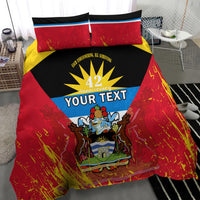 Personalised Antigua And Barbuda Independence Day Bedding Set 42nd Anniversary Flag Style - Wonder Print Shop