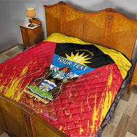 Personalised Antigua And Barbuda Independence Day Quilt 42nd Anniversary Flag Style - Wonder Print Shop
