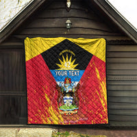 Personalised Antigua And Barbuda Independence Day Quilt 42nd Anniversary Flag Style - Wonder Print Shop