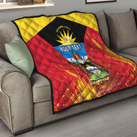 Personalised Antigua And Barbuda Independence Day Quilt 42nd Anniversary Flag Style - Wonder Print Shop
