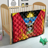 Personalised Antigua And Barbuda Independence Day Quilt 42nd Anniversary Flag Style - Wonder Print Shop