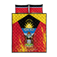 Personalised Antigua And Barbuda Independence Day Quilt Bed Set 42nd Anniversary Flag Style - Wonder Print Shop
