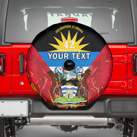 Personalised Antigua And Barbuda Independence Day Spare Tire Cover 42nd Anniversary Flag Style - Wonder Print Shop