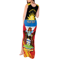 Personalised Antigua And Barbuda Independence Day Tank Maxi Dress 42nd Anniversary Flag Style - Wonder Print Shop