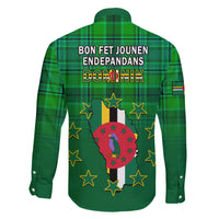 Dominica Independence Day Family Matching Short Sleeve Bodycon Dress and Hawaiian Shirt Dominik Sisserou Parrot With Madras Pattern - Wonder Print Shop