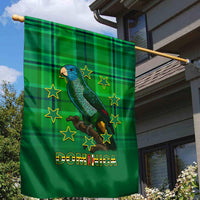 Dominica Independence Day Garden Flag Dominik Sisserou Parrot With Madras Pattern - Wonder Print Shop