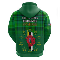 Dominica Independence Day Hoodie Dominik Sisserou Parrot With Madras Pattern - Wonder Print Shop
