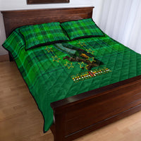 Dominica Independence Day Quilt Bed Set Dominik Sisserou Parrot With Madras Pattern - Wonder Print Shop