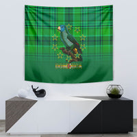 Dominica Independence Day Tapestry Dominik Sisserou Parrot With Madras Pattern - Wonder Print Shop