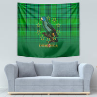 Dominica Independence Day Tapestry Dominik Sisserou Parrot With Madras Pattern - Wonder Print Shop