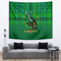 Dominica Independence Day Tapestry Dominik Sisserou Parrot With Madras Pattern - Wonder Print Shop